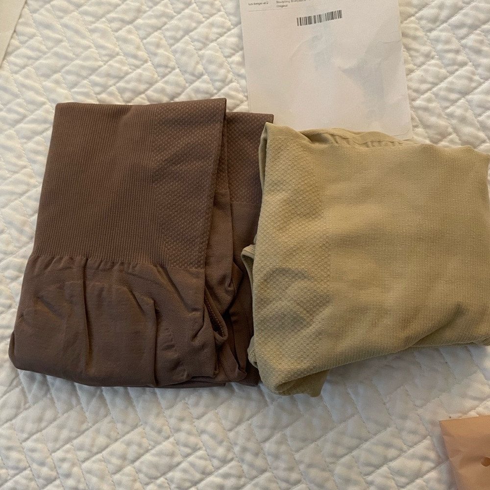 Women’s sculpting body suit 2- Brown and Tan